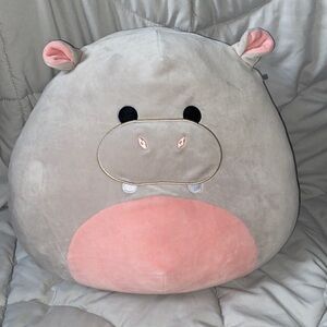 Cute Hippo Plush Pillow